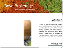 Tablet Screenshot of boydbrokerage.com